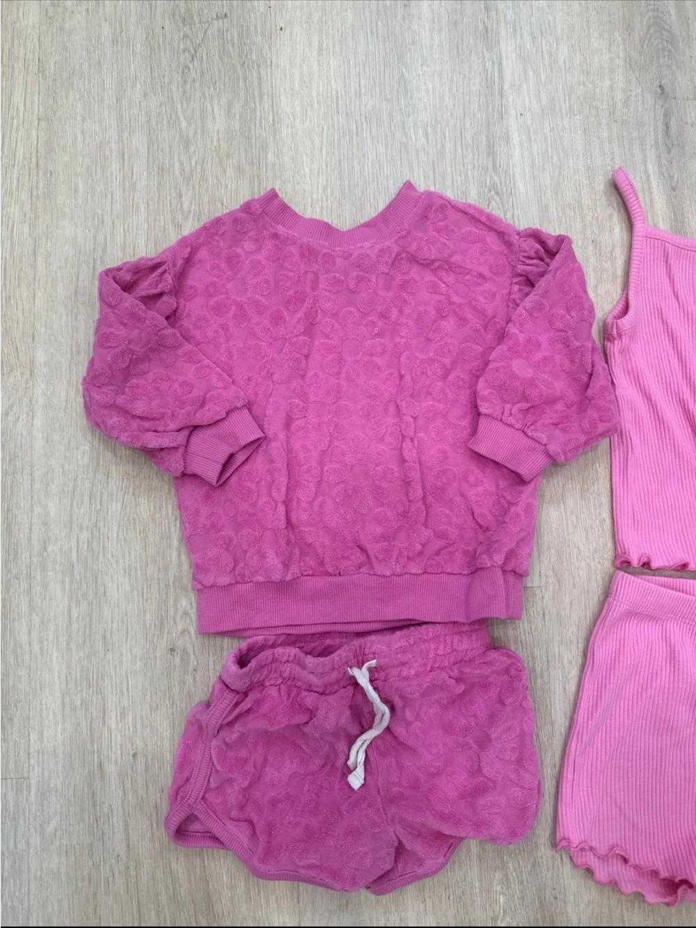 Old Navy Girls' Hot Pink 4-Piece Pajama Set